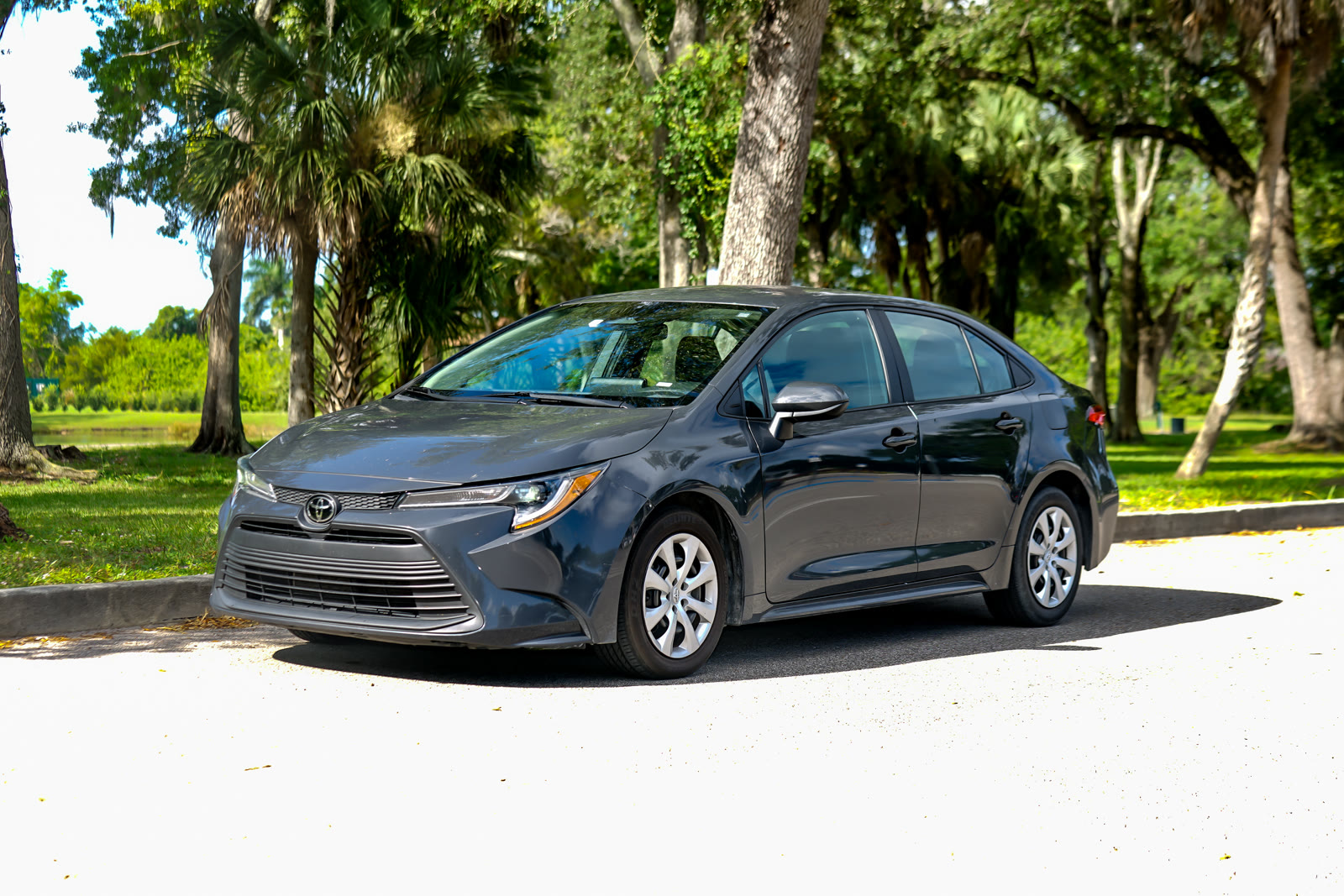 2024 Toyota Corolla sedan in dark gray